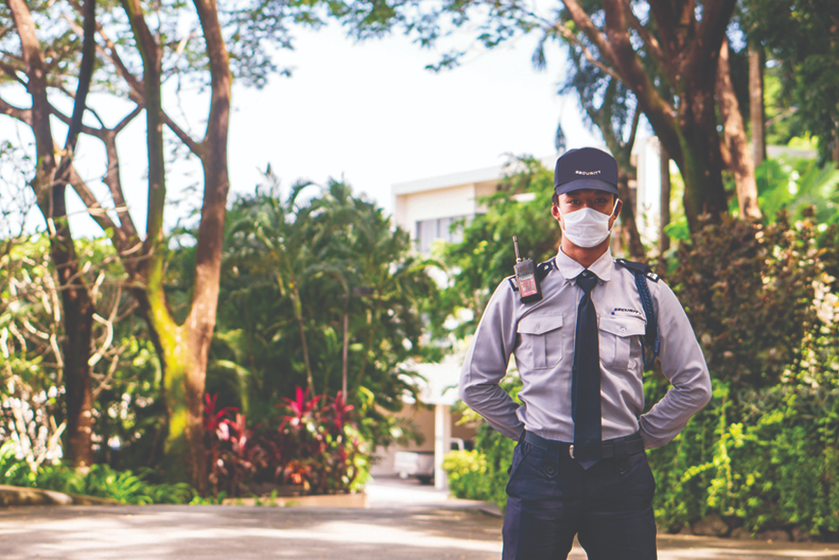 Professional security guard